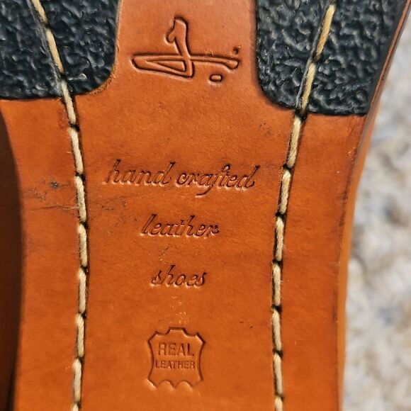 J Shoes Hardwick Ankle Boots Two-Tone Leather Stacked Heel EU 36 US 6 - Picture 8 of 12